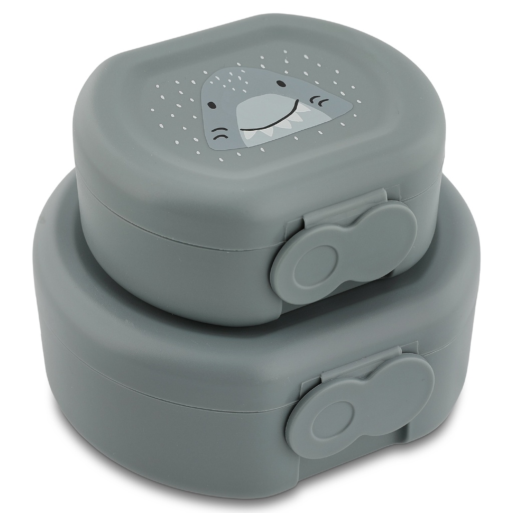 Trixie | Bewaarpotje Snack Box Mr. Shark Grijs 2-Pack