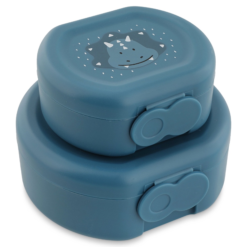 Trixie | Bewaarpotje Snack Box Mr. Triceratops Blauw  2-Pack