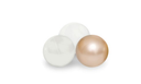 Plush Nest | Ballenbad Cream Lamb Rond 200 Ballen Gold/ Pearl/Transparent 90x30