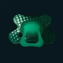 Difrax | Fopspeen Dental Ster Siliconen Speen Dental/Anatom Glow in the Dark 6-12M