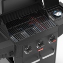 Barbecook |  Luca 312 Gasbarbecue Met Kast En Zijbrander Zwart 133.4x60.3x112.3cm