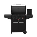 Barbecook | Luca 412 Gasbarbecue Met Kast En Zijbrander Zwart 145.4x60.3x112.3cm