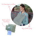 Baby On The Move | Borstvoedingsdoek Nursing Cover Liquid Gold Groen