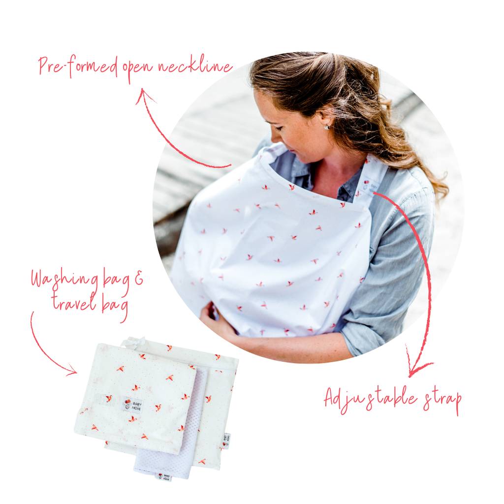 Baby On The Move | Borstvoedingsdoek Origami Birds 