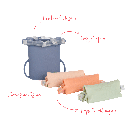 Baby On The Move | Bewaarzakjes Voor Moedermelk/Voeding Yummy Bag Siliconen Bloom 230ml 2-Pack