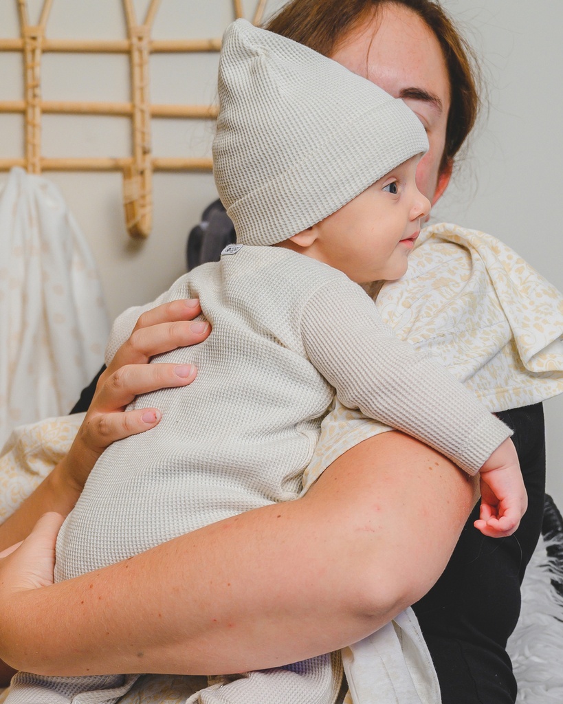 Lodger | Muts Beanie Ciumbelle Katoen Cloud Dancer 0-6m