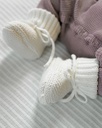 Lodger | Babyslofjes Katoen - Slipper Knit Cotton Cloud Dancer 0-6m