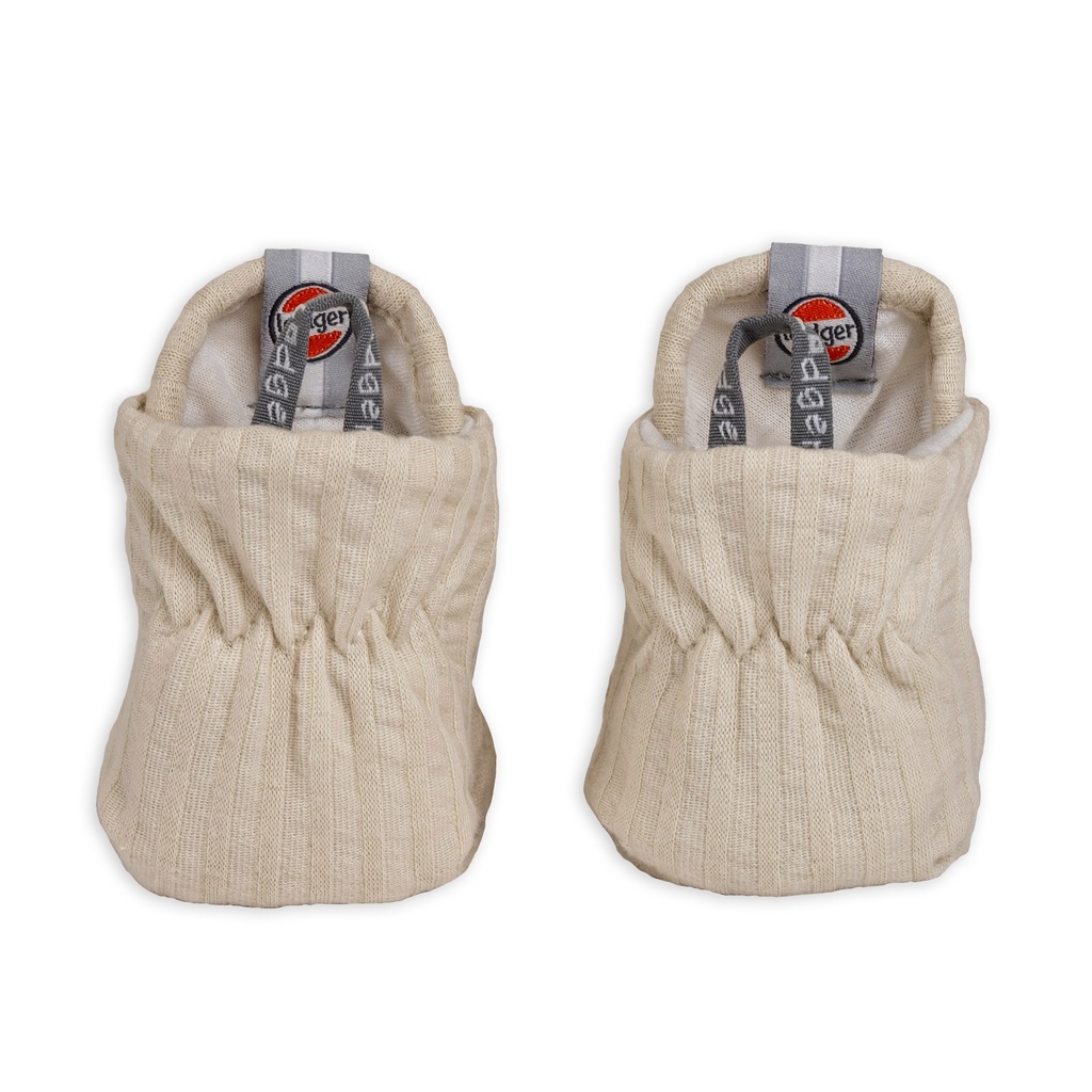 Lodger | Babyslofjes Katoen - Slipper Seersucker Birch 0-3m