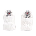 Lodger | Babyslofjes Katoen Slipper Seersucker Cloud Dancer 0-3m