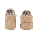 Lodger | Babyslofjes Katoen - Slipper Seersucker Beige 0-3m