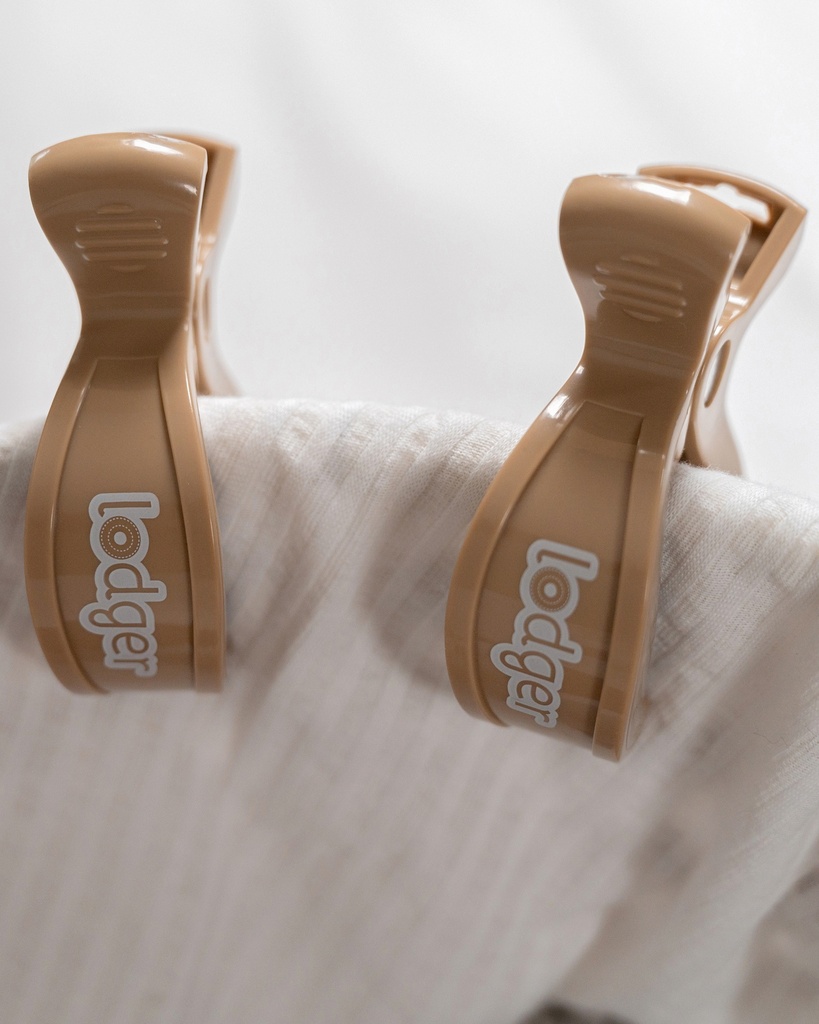 Lodger | Doekenklem Swaddle Clip Beige 2st