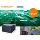 Garden Imp. | Afdekhoes, Coverit, Voor Loungeset, 205 x 175 x 65 cm, Grijs, Uni, Polyester, Waterafstotend, Elastieken Hoeken