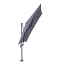 Garden Imp. | Parasol, Hawaii S, 250 x 250 cm, Donker Black Alu Frame, 180 g/m2 Doek, 360° Draaibaar