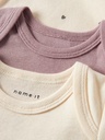 Name it | Body Girls Ls Heart Summer Sand/ Deauville Mauve 3-pack
