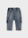 Name it | Broek Boys Nbmben Baggy Cargo Jeans Dark Blue Denim