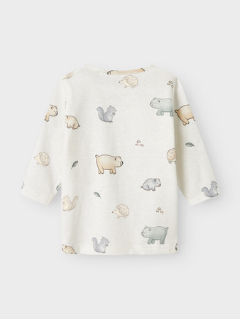 Name it | T-shirt Uni Nbnluma Ls Top Cloud Dancer