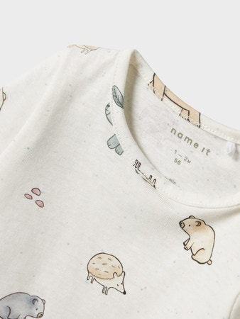 Name it | T-shirt Uni Nbnluma Ls Top Cloud Dancer