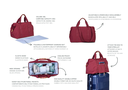 Childhome | Verzorgingstas Mommy Bag Signature Urban Bordeaux
