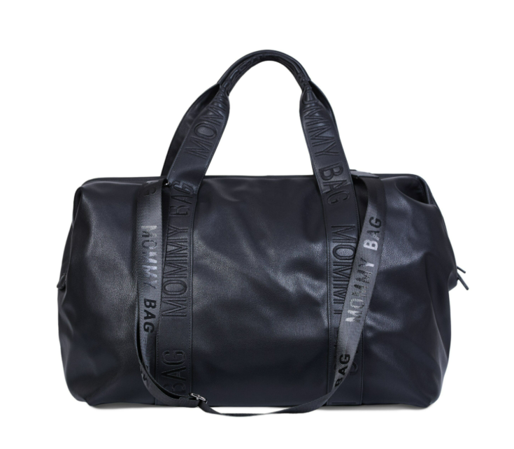 Chilhome | Verzorgingstas Mommy Bag Signature Simili Leder Black