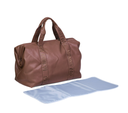 Chilhome | Verzorgingstas Mommy Bag Signature Simili Leder Donker Bruin
