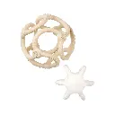 Nattou | Bal Silicon Klei/Wit Set 2-pack