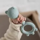 Nattou | Rammelaar/Bijtring Beer Silicone Pastelgroen 6cm