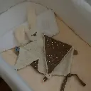 Nattou | Knuffeldoek Lapidou Triangle Glow In The Dark Teddy Sand