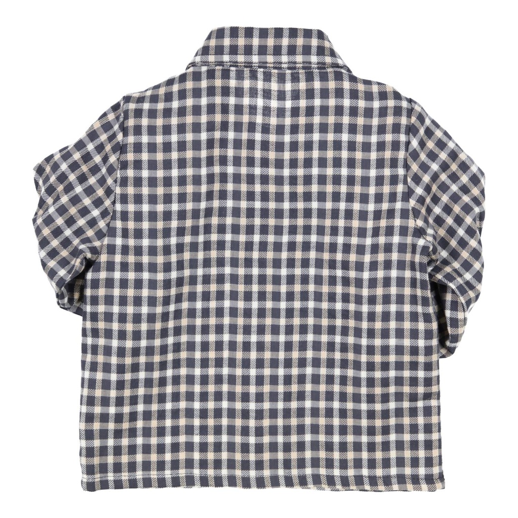 Gymp | Hemd Boys Shirt Ronald Black/Beige