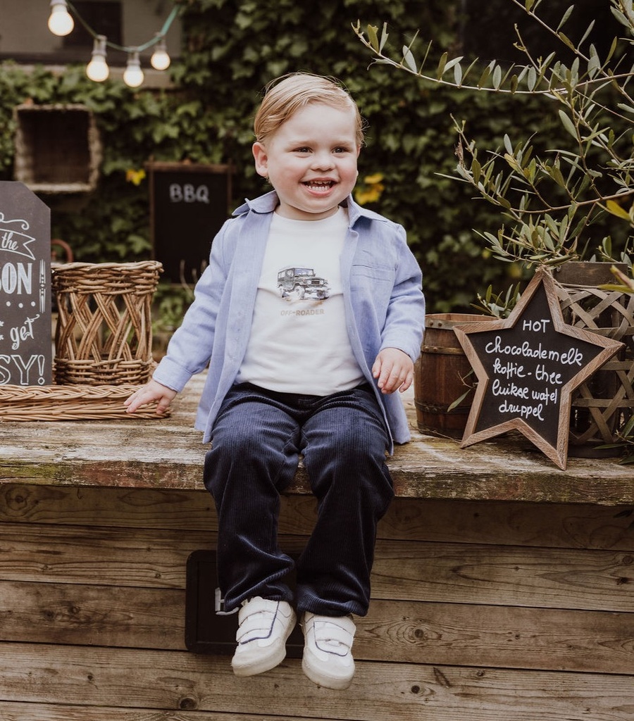 Gymp | Hemd Boys Shirt Ronald Black/Beige (kopie)