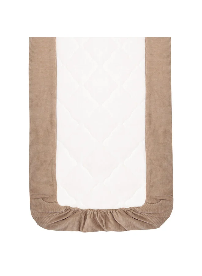 Witlof for Kids | Deken Velvet Rib Urban Taupe Tuck-Inn 60x120cm 