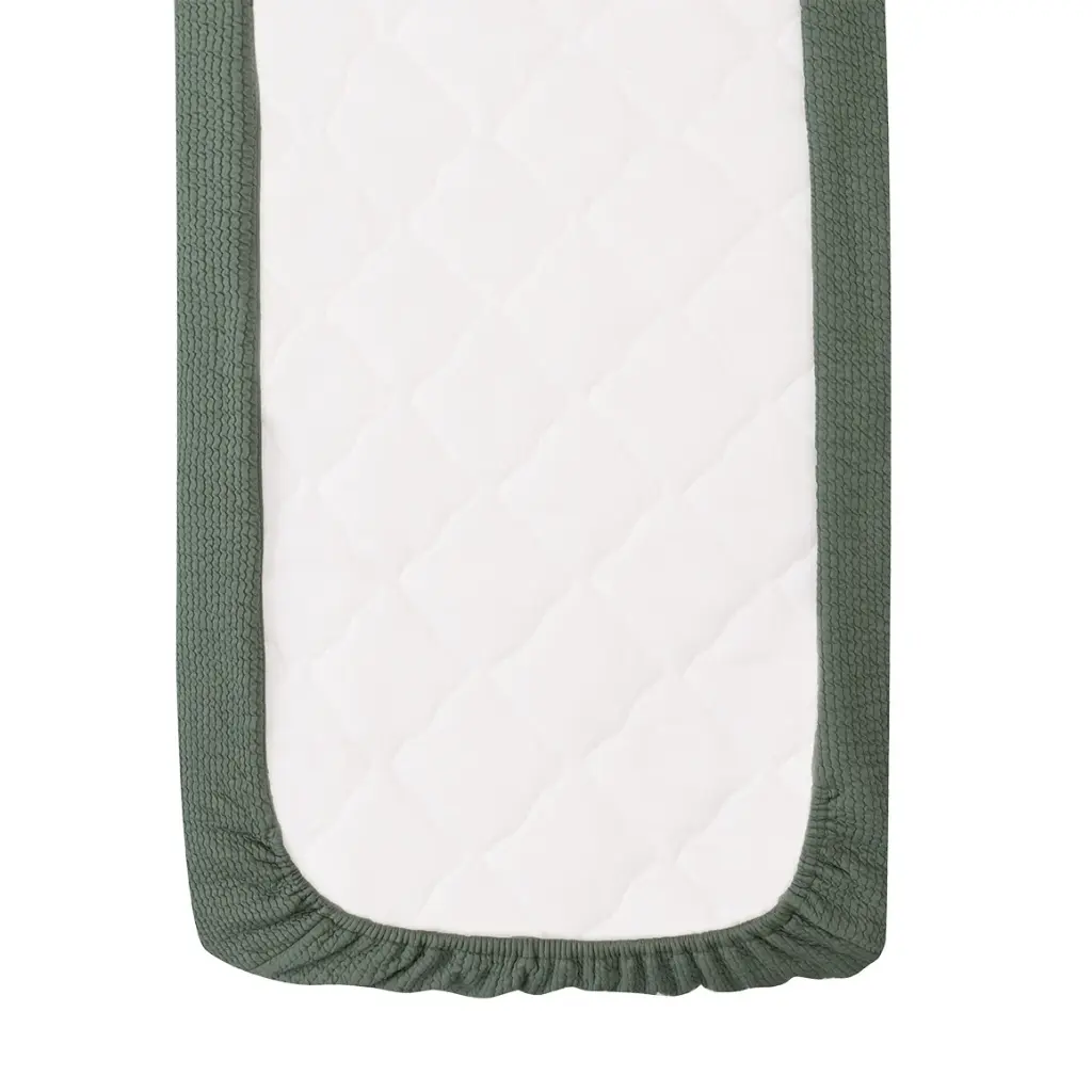 Witlof for Kids | Deken Waves Forest Green Tuck-Inn DEKEN WIEG 40X80CM WAVES FOREST GREEN