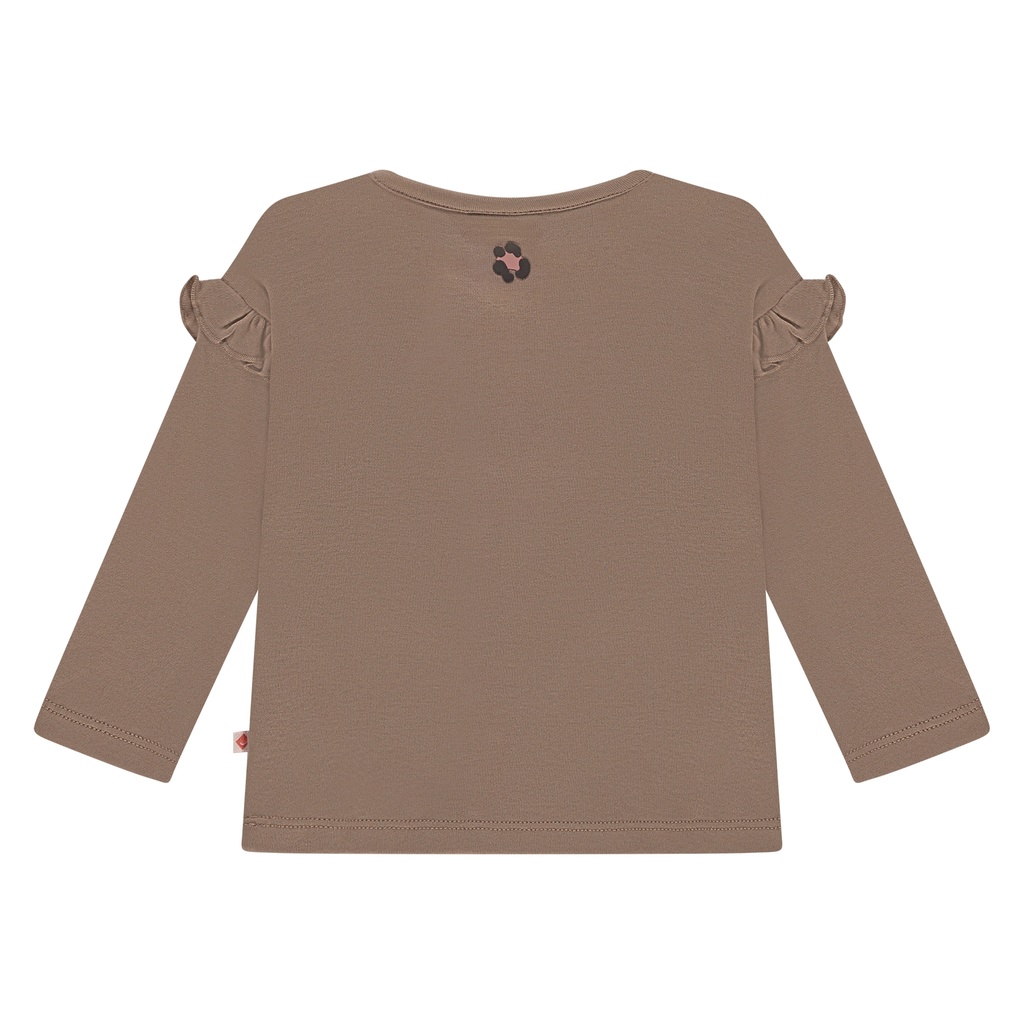 Babyface | T-shirt Girls Baby T-shirt Longsleeve Sepia