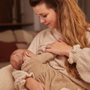 Dirkje | Outfit Girls Pretty Fall Babysuit Beige Grey 2-delig 