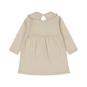 Dirkje | Jurk Girls Pretty Fall Dress Longsleeve Beige Grey
