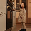 Dirkje | Jurk Girls Berry Dress Longsleeve Beige Grey