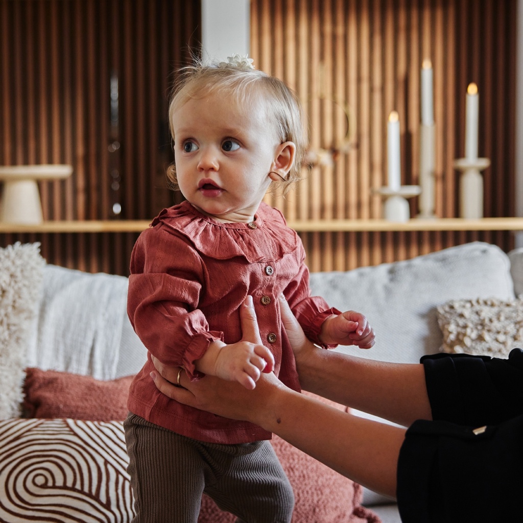 Dirkje | Blouse Girls Berry Blouse Longesleeve Terra