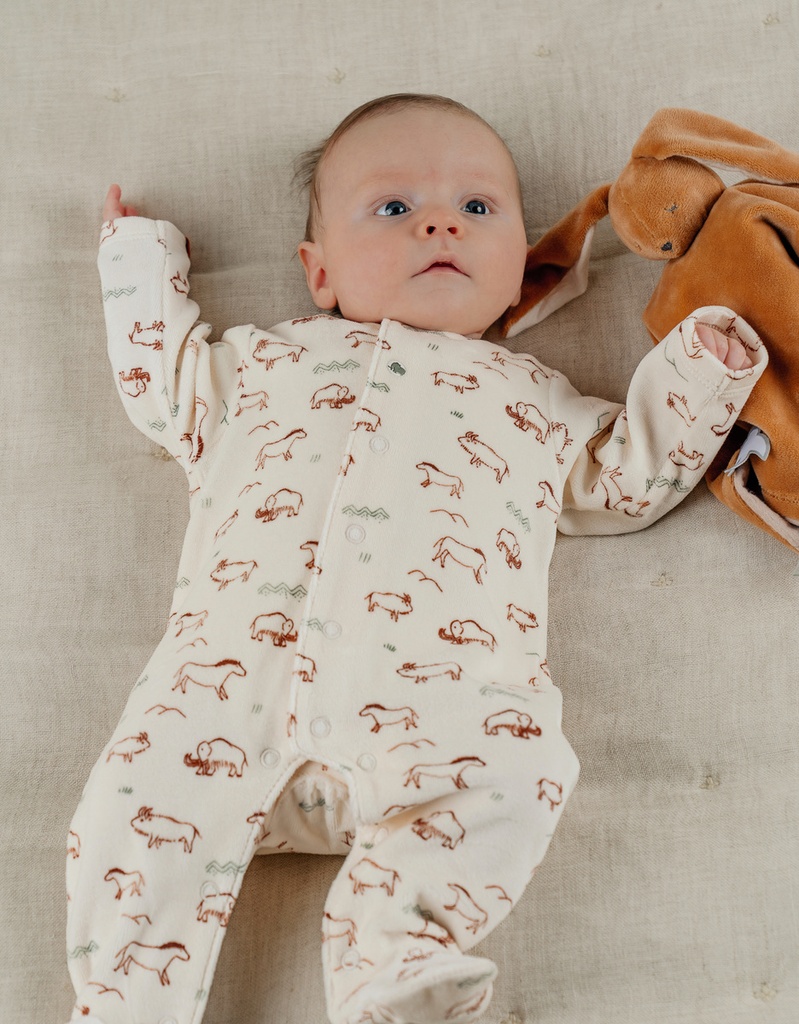 Noukies | Pyjama Mammoet Fluweel