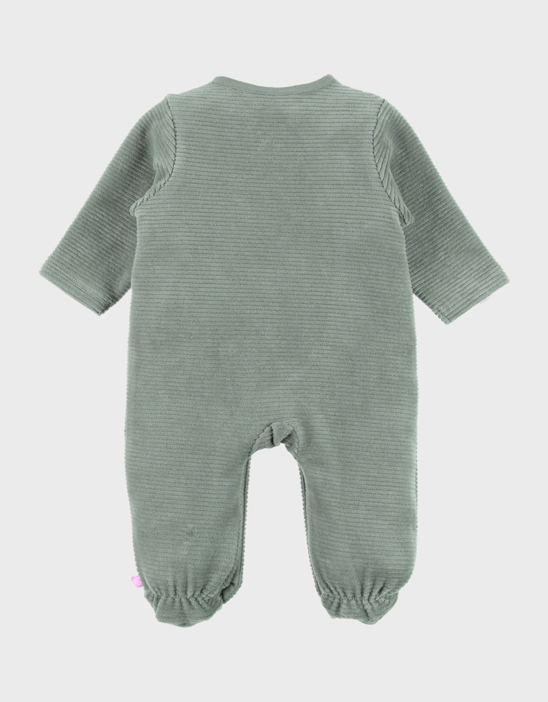 Noukies | Pyjama Funny Mammouth Fluweel Rib Groen