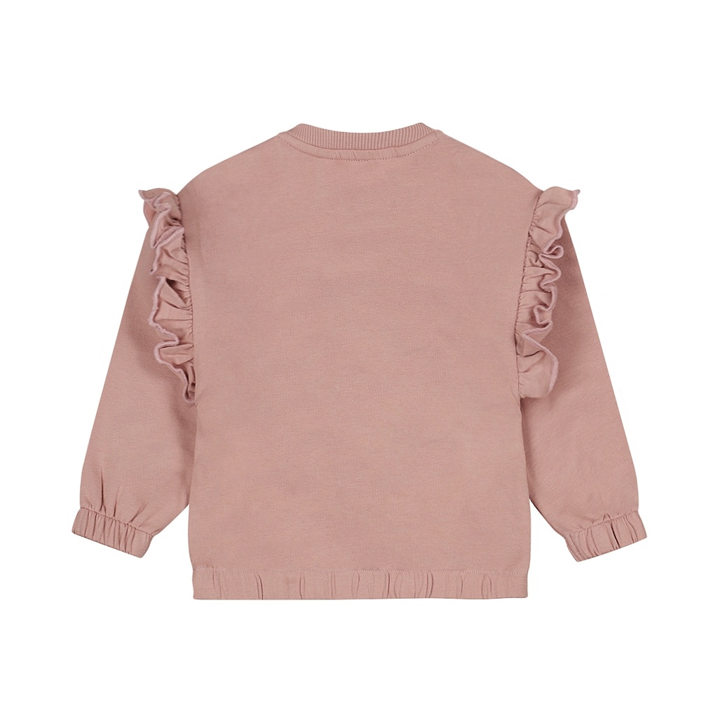 Dirkje | Pull Girls Little Flower Sweater Loose Fit Light Mauve