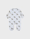 Noukies | Pyjama Sweet Zebra Fluweel All Over Zebra