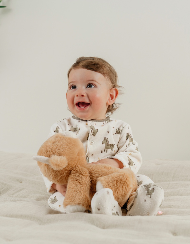 Noukies | Pyjama Sweet Zebra Fluweel All Over Zebra
