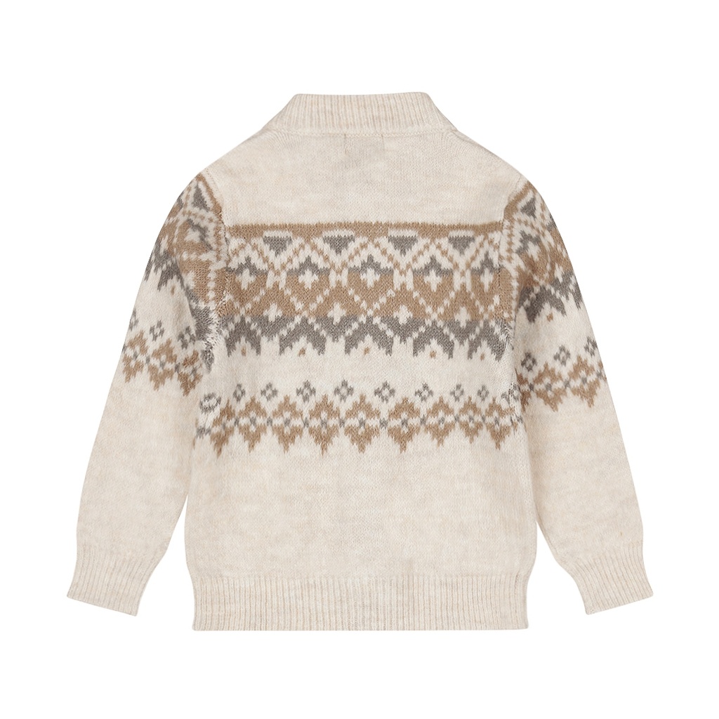 Dirkje | Gilet Boys Safari Friends Cardigan Pebble