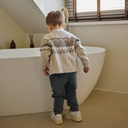 Dirkje | Gilet Boys Safari Friends Cardigan Pebble