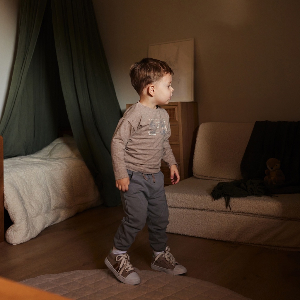 Dirkje | T-shirt Boys Safari Friends T-shirt Longsleeve Faded Brown