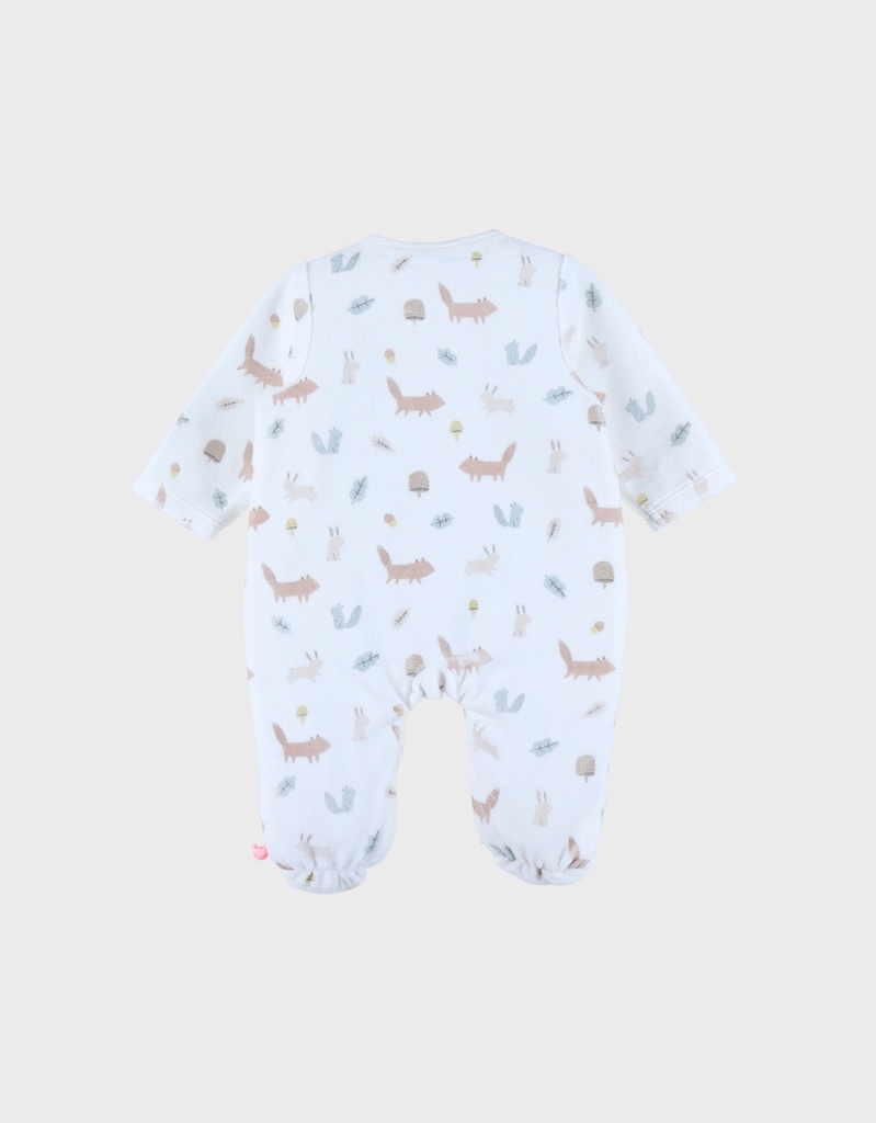 Noukies | Pyjama Fancy Fox Fluweel All Over Vos