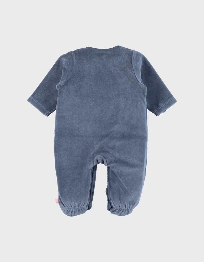 Noukies | Pyjama Jungle Fluweel Blauw