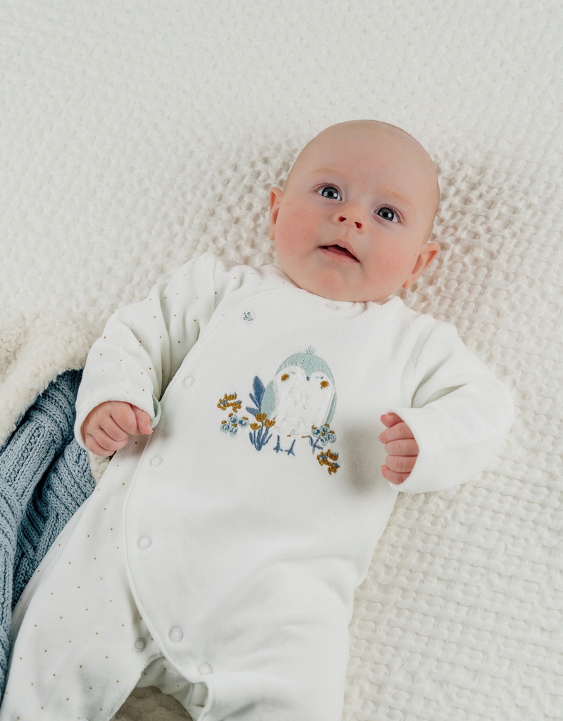 Noukies | Pyjama Lovely Bird Fluweel Uil 