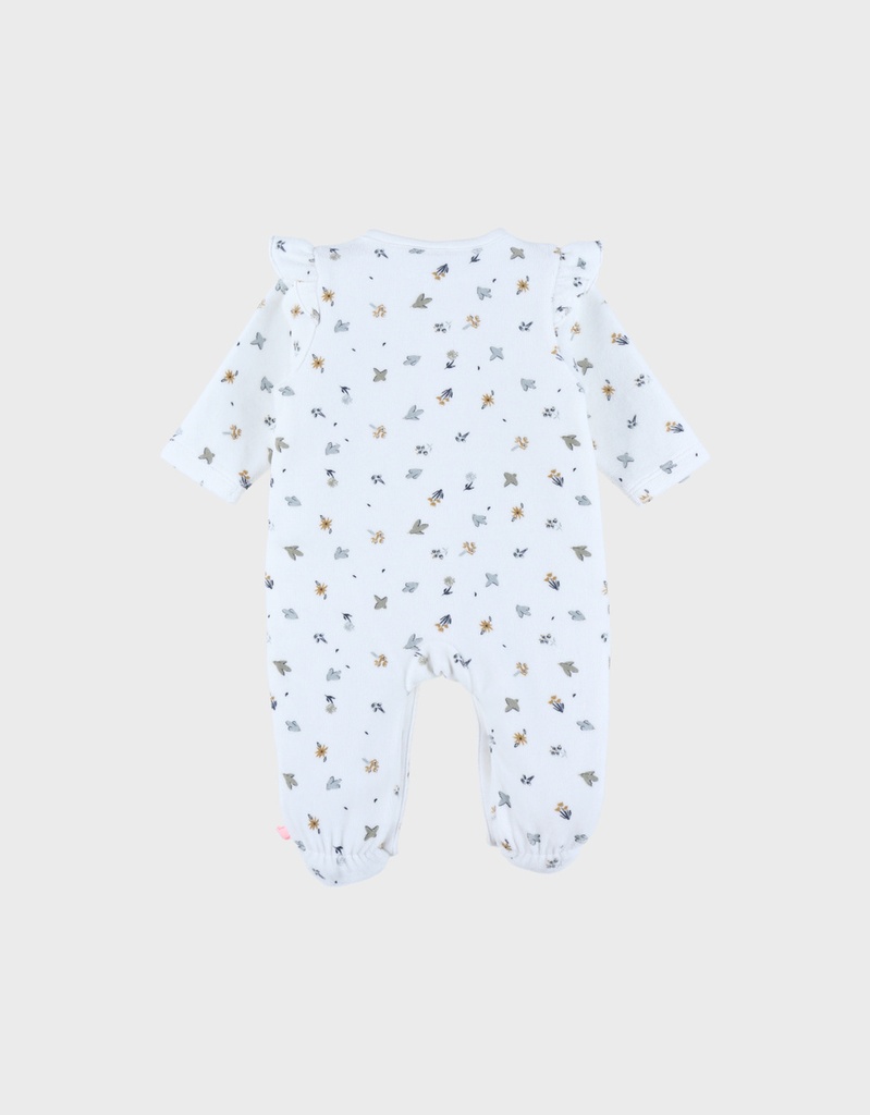Noukies | Pyjama Lovely Bird Fluweel All Over Vogels