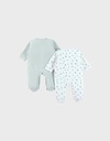 Noukies | Pyjama Lovely Bird Fluweel 2-pack