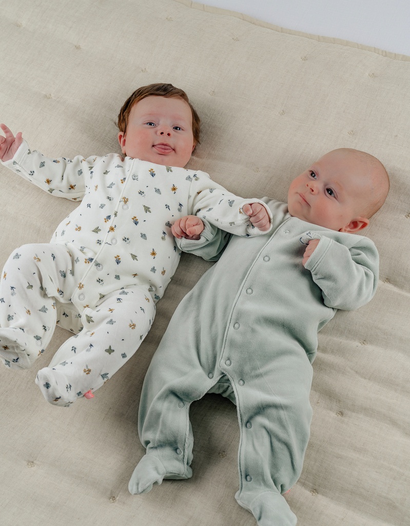 Noukies | Pyjama Lovely Bird Fluweel 2-pack